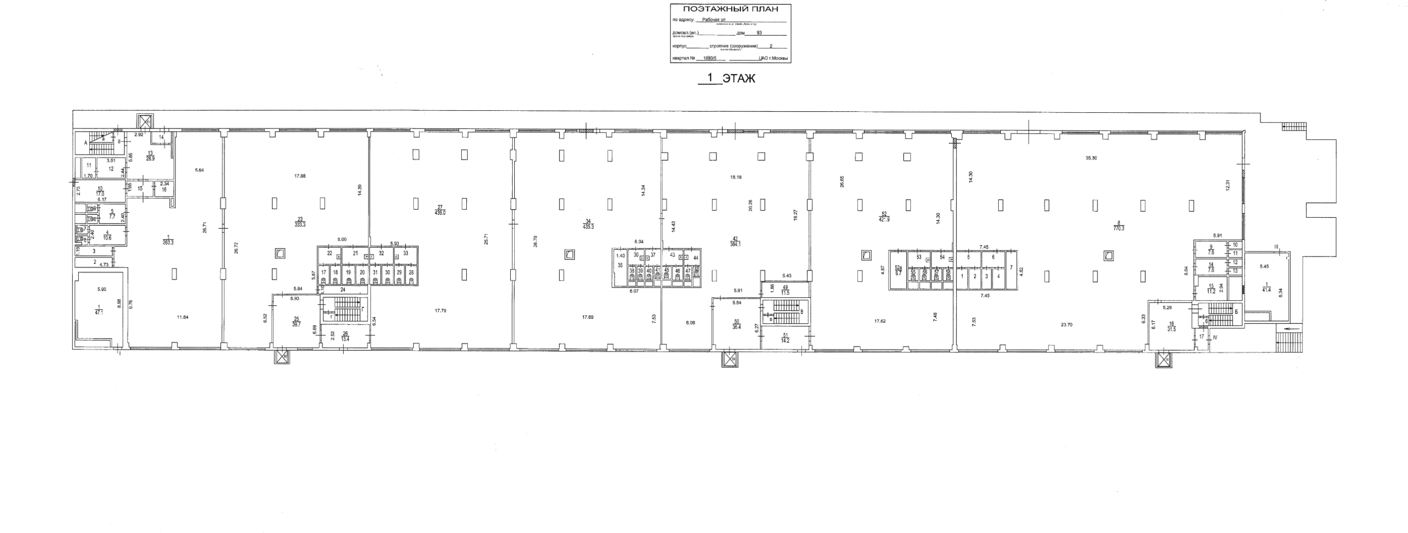 Планировка 1 — Склад 500 м² на первом этаже, парковка