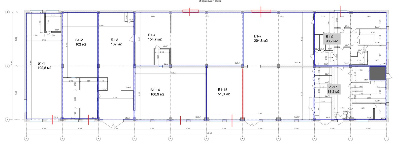 Планировка 1 — Склад 50м² Балаклавский проспект
