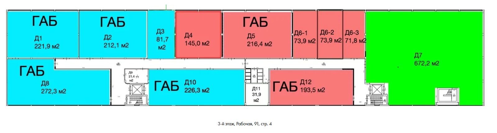 Планировка 1 — Технопарк, Рабочая 91с4