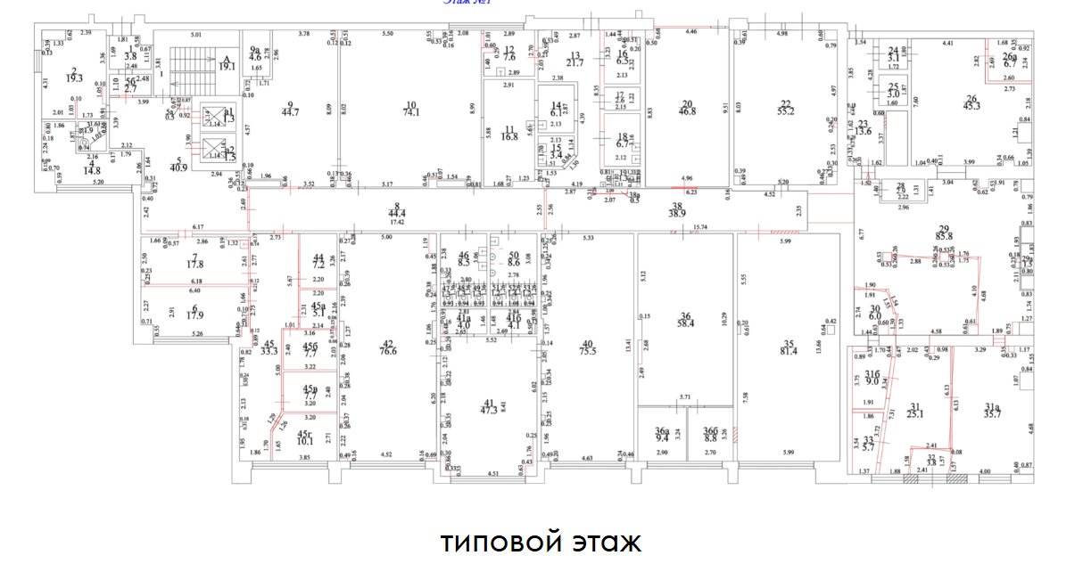Планировка 1 — Бизнес-комплекс 13250м² ЮЗАО
